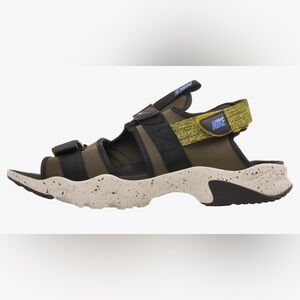Nike Men's Canyon Slippers, Cargo Khaki/Signal Blue, SZ 15